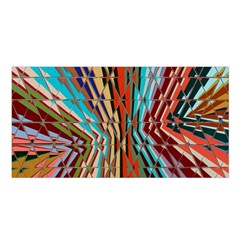 Digital Illusion Satin Shawl by Sparkle
