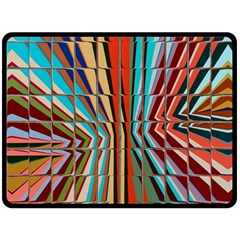 Digital Illusion Double Sided Fleece Blanket (large)  by Sparkle