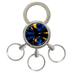 Digital Illusion 3-ring Key Chain by Sparkle