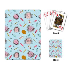 Hedgehogs Artists Playing Cards Single Design (rectangle) by SychEva
