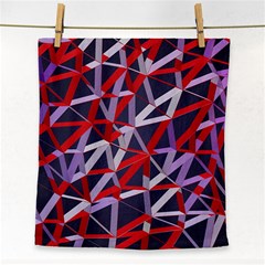 3d Lovely Geo Lines Vii Face Towel by Uniqued