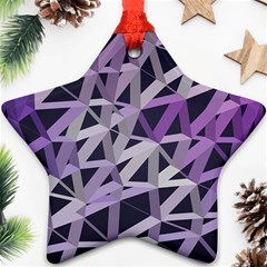 3d Lovely Geo Lines  Iv Star Ornament (two Sides) by Uniqued