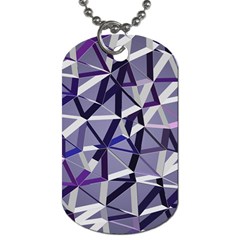 3d Lovely Geo Lines Ix Dog Tag (two Sides) by Uniqued