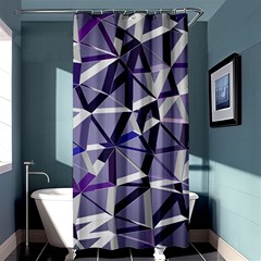 3d Lovely Geo Lines Ix Shower Curtain 36  X 72  (stall)  by Uniqued