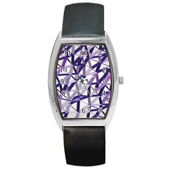 3d Lovely Geo Lines X Barrel Style Metal Watch by Uniqued