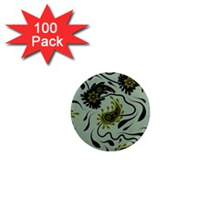 Floral Pattern Paisley Style Paisley Print   1  Mini Magnets (100 Pack)  by Eskimos