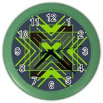 Abstract geometric design    Color Wall Clock Front