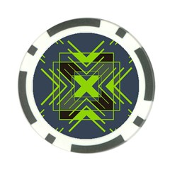 Abstract Geometric Design    Poker Chip Card Guard by Eskimos