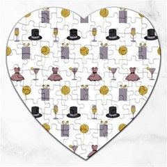 Shiny New Year Things Jigsaw Puzzle (heart) by SychEva
