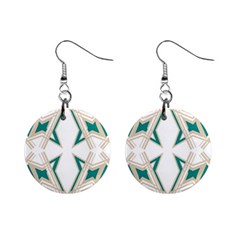 Abstract Pattern Geometric Backgrounds   Mini Button Earrings by Eskimos