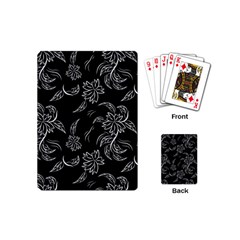 Folk Flowers Print Floral Pattern Ethnic Art Playing Cards Single Design (mini) by Eskimos