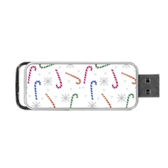 Christmas Candy Canes Portable Usb Flash (two Sides) by SychEva