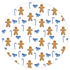 Gingerbread Man And Candy Round Trivet by SychEva