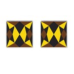 Abstract pattern geometric backgrounds   Cufflinks (Square) Front(Pair)