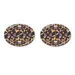Abstract pattern geometric backgrounds   Cufflinks (Oval) Front(Pair)