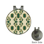 Abstract pattern geometric backgrounds   Hat Clips with Golf Markers Front
