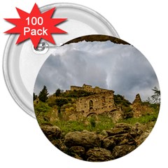 Ancient Mystras Landscape, Peloponnese, Greece 3  Buttons (100 Pack)  by dflcprintsclothing