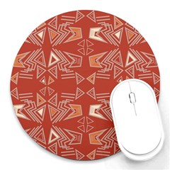 Abstract Pattern Geometric Backgrounds   Round Mousepads by Eskimos