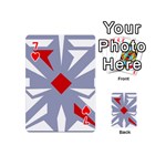 Abstract pattern geometric backgrounds   Playing Cards 54 Designs (Mini) Front - Heart7