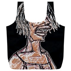 Sketchy Style Drawing Zombie Woman Full Print Recycle Bag (xxxl) by dflcprintsclothing