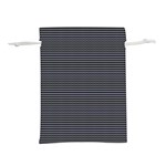 Chevron colors blanc/noir Lightweight Drawstring Pouch (M) Back