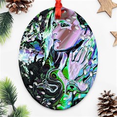 Glam Rocker Ornament (oval Filigree) by MRNStudios