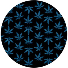 Weed Pattern Uv Print Round Tile Coaster by Valentinaart