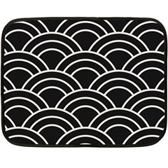 Black And White Pattern Fleece Blanket (mini) by Valentinaart