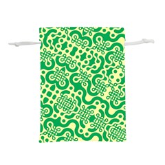 Liquid Art Pouring Abstract Seamless Pattern Lover Green Maze Lightweight Drawstring Pouch (s) by artico