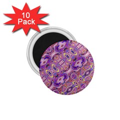 Liquid Art Pouring Abstract Seamless Pattern Tiger Eyes 1 75  Magnets (10 Pack)  by artico
