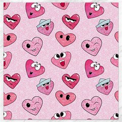 Emoji Heart Canvas 16  X 16  by SychEva