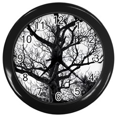 Shadows In The Sky Wall Clock (black) by DimitriosArt