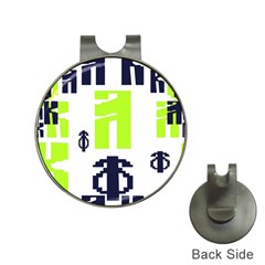 Abstract Pattern Geometric Backgrounds   Hat Clips With Golf Markers by Eskimos