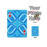 Abstract pattern geometric backgrounds   Playing Cards 54 Designs (Mini) Front - Heart4