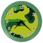 Abstract pattern geometric backgrounds   Color Wall Clock Front