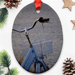 Classic Blue Ornament (oval) by DimitriosArt