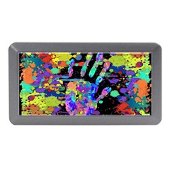 Crazy Multicolored Each Other Running Splashes Hand 1 Memory Card Reader (mini) by EDDArt