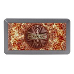 Chartres Double Infinity Antique Mandala Memory Card Reader (mini) by EDDArt