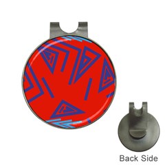 Abstract Pattern Geometric Backgrounds   Hat Clips With Golf Markers by Eskimos