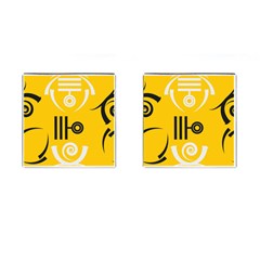 Abstract Pattern Geometric Backgrounds   Cufflinks (square) by Eskimos