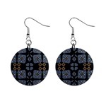 Abstract pattern geometric backgrounds   Mini Button Earrings Front