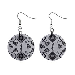 Abstract Pattern Geometric Backgrounds   Mini Button Earrings by Eskimos