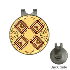 Abstract Pattern Geometric Backgrounds   Hat Clips With Golf Markers by Eskimos