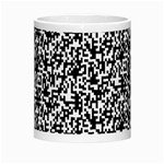 Black And White Qr Motif Pattern Morph Mug Center