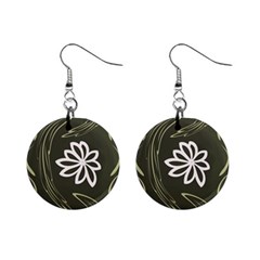 Folk Flowers Print Floral Pattern Ethnic Art Mini Button Earrings by Eskimos