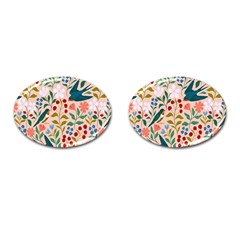 Floral Cufflinks (oval) by Sparkle