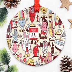 Retro Food Ornament (round) by Sparkle