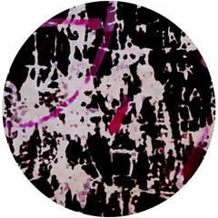 Chaos At The Wall Uv Print Round Tile Coaster by DimitriosArt