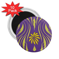 Folk Flowers Print Floral Pattern Ethnic Art 2 25  Magnets (10 Pack)  by Eskimos