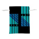 Folding For Science Lightweight Drawstring Pouch (L) Back